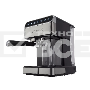 Кофеварка рожковая Polaris PCM 1535E черный/серебристый, молотый, 1.8 л, 1400 Вт, 15 бар