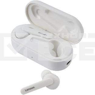 Гарнитура LENOVO HT28, Bluetooth, вкладыши, белый