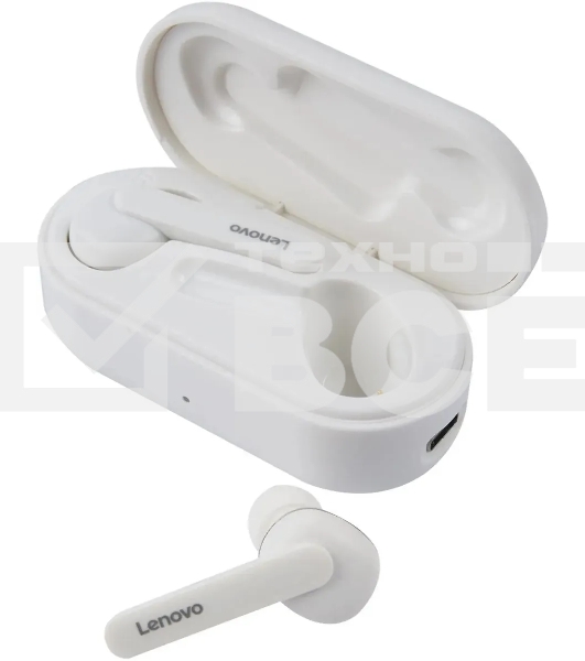 Гарнитура LENOVO HT28, Bluetooth, вкладыши, белый