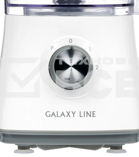 Кухонный комбайн Galaxy Line GL 2312, белый, пластиковая чаша 1,2 л, 1000 Вт, 2 скорости, импульсный режим