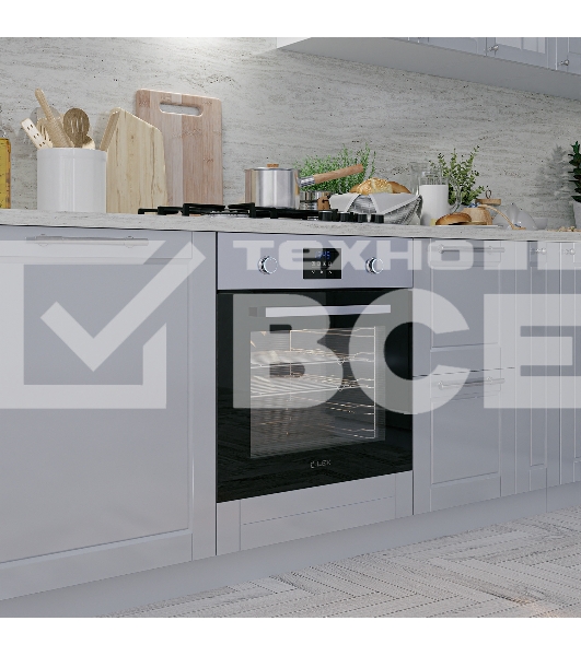 Духовой шкаф встраиваемый LEX EDP 093 IX NEW нержавеющая сталь