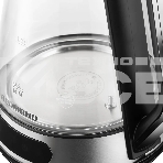 Чайник электрический Redmond KG222 1.5 л, 2200 Вт, стекло/сталь, серебристый/черный, фото3