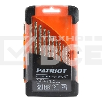Набор сверл по металлу PATRIOT, быстрорежущая сталь, 13 шт: 1,5-6,5мм, в пластиковом боксе, фото 1