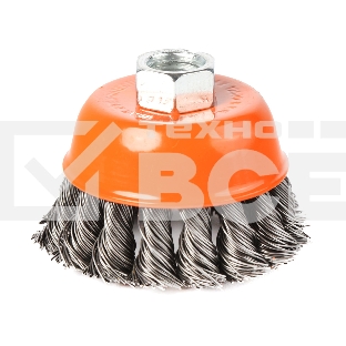 Щетка EDGE by PATRIOT чашеобразная 75ммХМ14 витая проволока