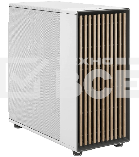 Компьютерный корпус без блока питания Fractal Design North XL, Full-Tower, 3x140мм, 2xUSB-A 3.2 + 1xUSB 3.2 Type-C E-ATX, ATX, mATX, mITX Wood panel, Chalk белый