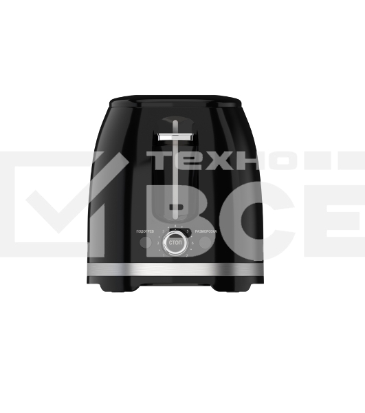 Тостер Maxvi KT821P черный