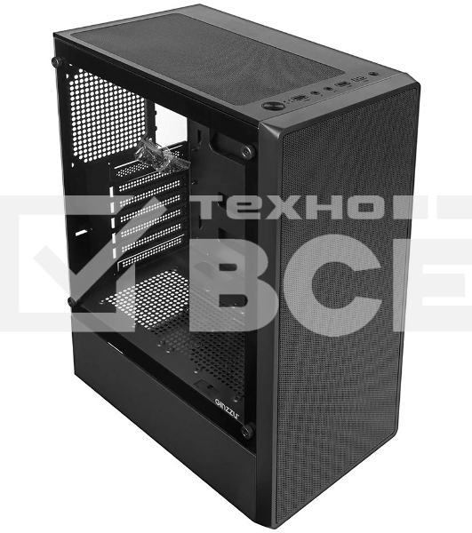 Компьютерный корпус Ginzzu CL121 ATX передняя панель Сетка
