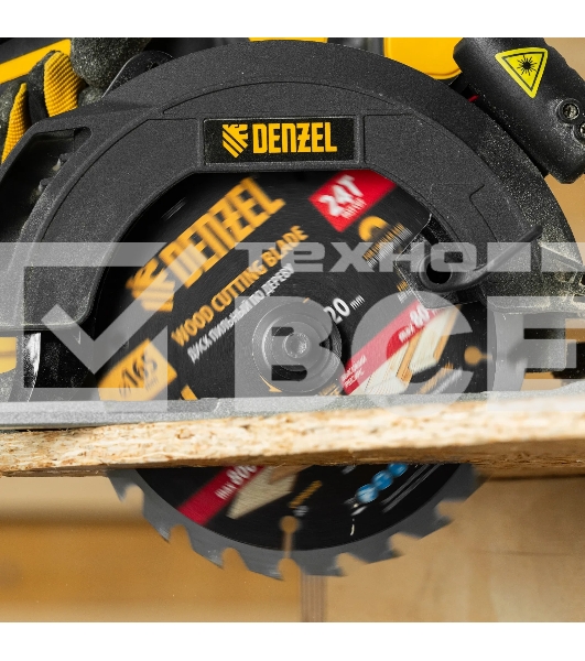 Пильный диск по дереву Denzel ф165 х 20 мм, 24 зубьев, тонкий 733267