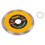 Диск алмазный отрезной Denzel 125 х 22,2 мм, сплошной, супертонкий, горячий пресс, мокрое резание, фото3