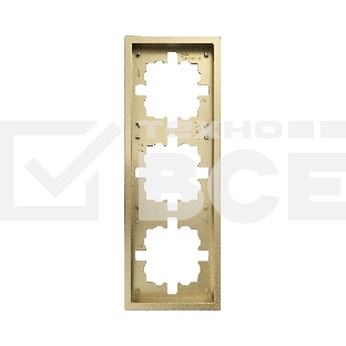 Рамка 3-мест. горизонт. ZIMA зол. LEZARD 704-3600-148