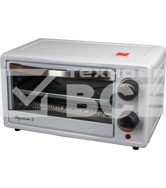 Мини-печь Великие Реки Воронеж-5, 900 Вт, 9 литров, таймер на 60 минут, функции духовки, гриля, тостера, быстрый нагрев, компактный размер