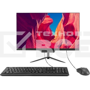 Моноблок Digma Pro Base 23.8' Full HD i3 12100 (3.3) 8Gb SSD 512Gb UHDG 730 CR Windows 11 Pro GbitEth WiFi BT 90W клавиатура мышь Cam черный 1920x1080