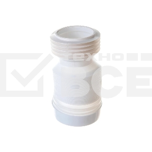 Труба для унитаза гофрированная L 250-460 мм D110 мм