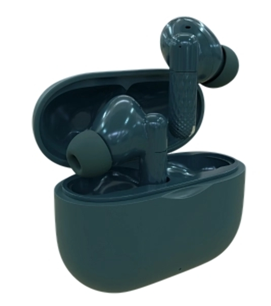 Наушники TWS More Choice БВ36 зеленый, внутриканальные, Bluetooth, сенсорное управление, до 4 ч