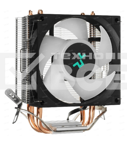 Кулер для процессора DEEPCOOL AG300 LED, 92 мм, алюминий/медь, 3050 об/мин, 30.5 дБ, 4 pin, 150 Вт, 129 мм
