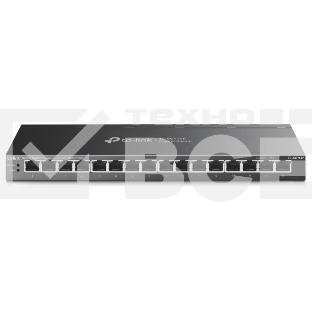 Настольный коммутатор TP-Link TL-SG116P с 16 гигабитными портами PoE+