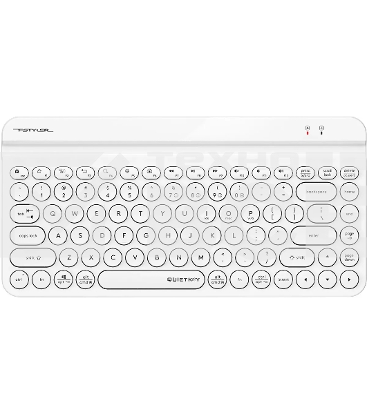 Клавиатура A4Tech Fstyler FBK30 белый USB беспроводная