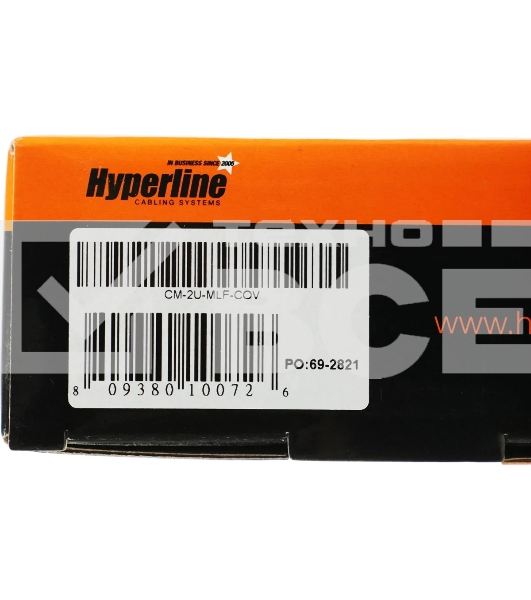 Кабельный органайзер Hyperline CM-2U-MLF-COV 2U шир.:19