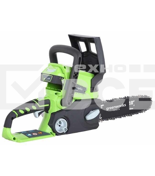 Цепная пила GreenWorks G-24 G24CS25K2, 24V, 25см, c 1хАКБ 2 А.ч и ЗУ