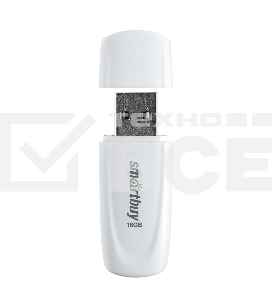 Флеш диск SmartBuy 16GB Scout White (SB016GB2SCW)