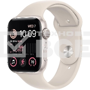 Смарт-часы Apple Watch SE 2024 A2723 44мм корп.сияющая звезда Sport Band рем.сияющая звезда разм.брасл.:M/L