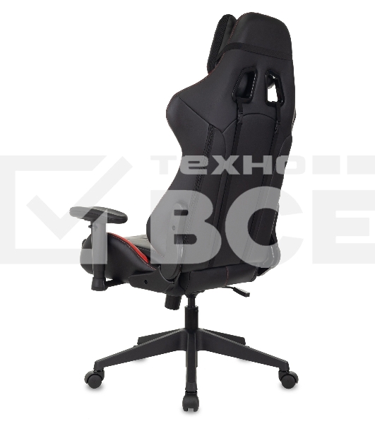 Кресло игровое Бюрократ VIKING 5 AERO RED черный/красный искусственная кожа