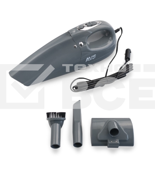 Пылесос автомобильный AVS PA-1020 (3 насадки)