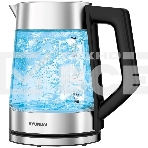 Чайник электрический Hyundai HYK-G4402 1.7л. 2200Вт черный/серебристый корпус: стекло, фото2