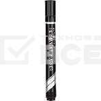 Маркер перманентный Deli Think EU10120, скошенный пишущий наконечник, 2-5мм, черный, фото2