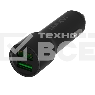 Автомобильное зарядное устройство Maxvi CCM-M242 metallic черный 2.4A