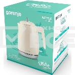 Чайник электрический Gorenje K15RL 1.7 л, 2200 Вт, бежевый (корпус: металл/пластик), фото2