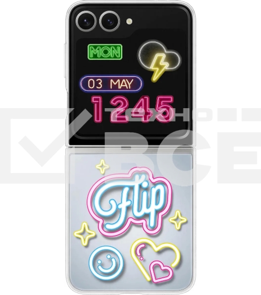 Чехол (клип-кейс) Samsung для Samsung Galaxy Z Flip6 Flipsuit Case Flip 6 (F741) прозрачный/прозрачный (EF-ZF741CTEGRU)