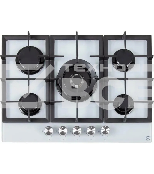 Газовая варочная панель MBS PG-801WH стекло белое