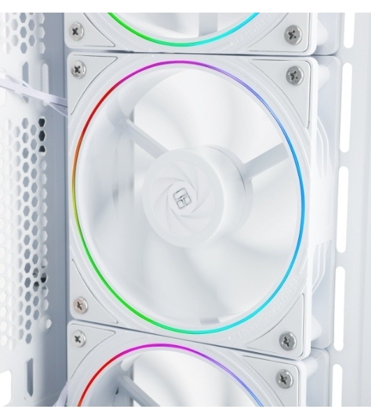 Кулер для корпуса Thermalright TL-S12RW Reverse (120x120x25mm, 4-pin PWM, ARGB, 47.6CFM, 23.2dBA, 1500RPM, White)