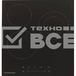 Варочная электрическая панель Maunfeld EVCE.453.D-BK, конфорок: 3 шт., стеклокерамика, независимая, черный