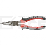 Длинногубцы Matrix 17160 черный Nickel, 180 мм, прямые, двухкомпонентные рукоятки, фото 1