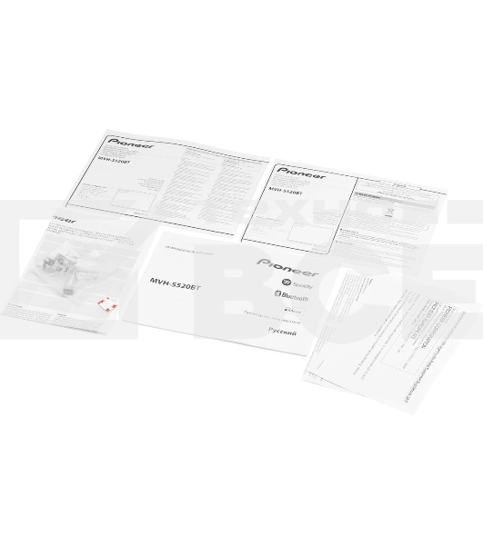 Автомагнитола Pioneer MVH-S520BT 1DIN 4x50Вт