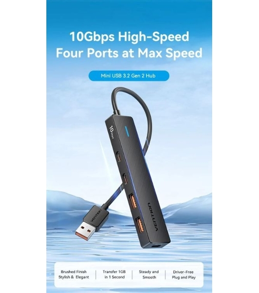 Концентратор Vention CHSBB, USB, USB Type-C/USB, USB