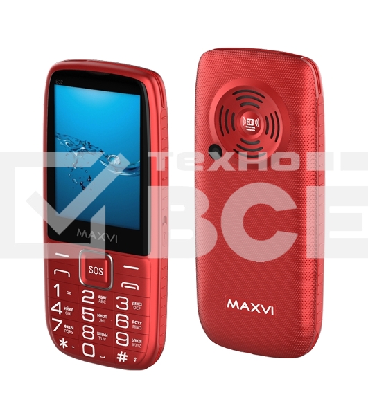 Мобильный телефон Maxvi B32 красный