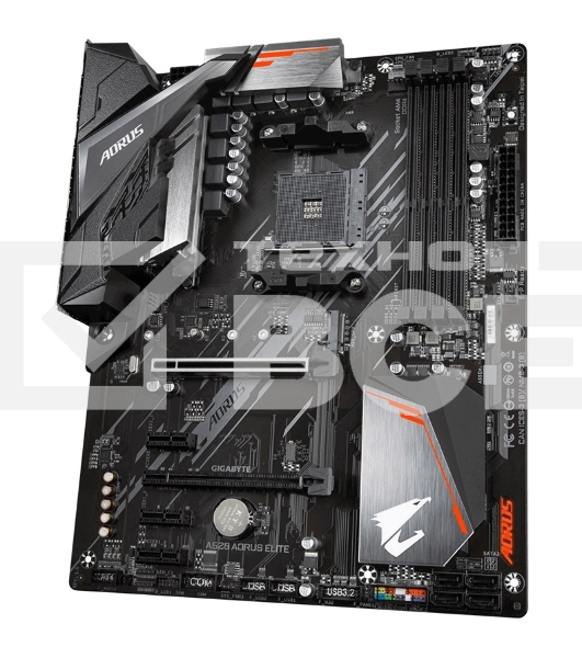 Материнская плата Gigabyte A520 AORUS ELITE, AM4, AMD A520, 4xDDR4, 4xSATA, 1xM.2, 1xPCI-E 3.0 x16, 1xHDMI, 1xDVI-D, 1x 1Gb LAN, 2xUSB 2.0, 4xUSB 3.2 Gen 1, 3x3.5 мм, 7.1, Micro-ATX