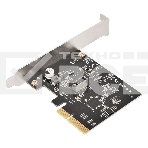 Контроллер Silverstone G56ECU070000010 SuperSpeed USB 20Gbps / internal USB-C Key-A 3.2 Gen 2x2 PCIe expansion card, фото5