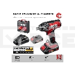 Винтоверт ЗУБР 18В, 2 АКБ (2Ач), в кейсе, ударный. ГВЛ-255-22, фото6