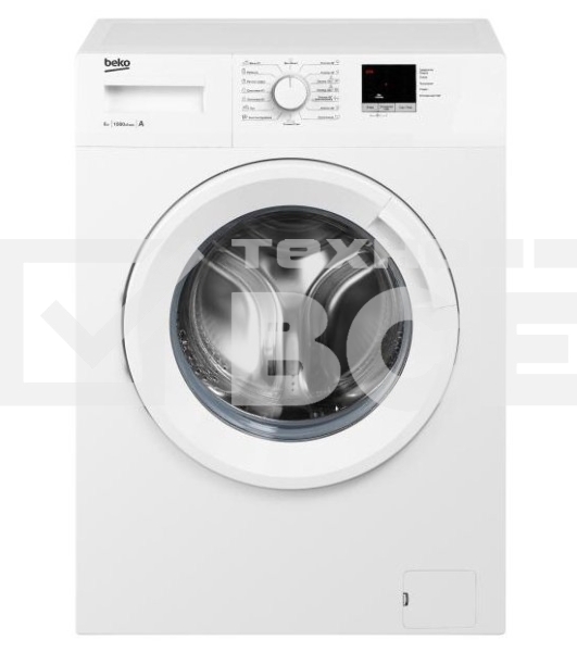 Стиральная машина Beko WRE6511ZWW белый, загрузка фронтальная 6 кг, 1000 об/мин., класс: А++
