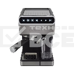 Кофеварка рожковая Polaris PCM 1535E черный/серебристый, молотый, 1.8 л, 1400 Вт, 15 бар, фото2