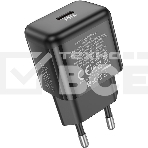 Сетевое зар./устр. Hoco N32 Glory Black 30W 3A+2A+1.5A (PD+QC+AFC) USB Type-C универсальное черный, фото3