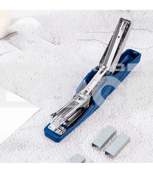 Степлер Deli 0421BLUE 24/6 26/6 (30листов) снижение усилия синий 50скоб коробка