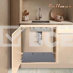 Поддон универсальный под мойку со сливным клапаном Pullman PL-SM02, размер 87х55.8х2.54 см, фото3