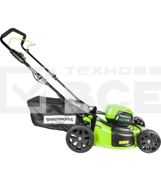 Газонокосилка аккумуляторная  GreenWorks GD60LM46HPK4, 60V, 46 см, бесщеточная, с 1хАКБ 4 А.ч. и ЗУ (2502807UB)