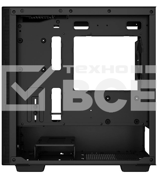 Компьютерный корпус Deepcool CH370 черный без БП mATX 1x120мм 1xUSB 2.0 1xUSB 3.0 audio bott PSU
