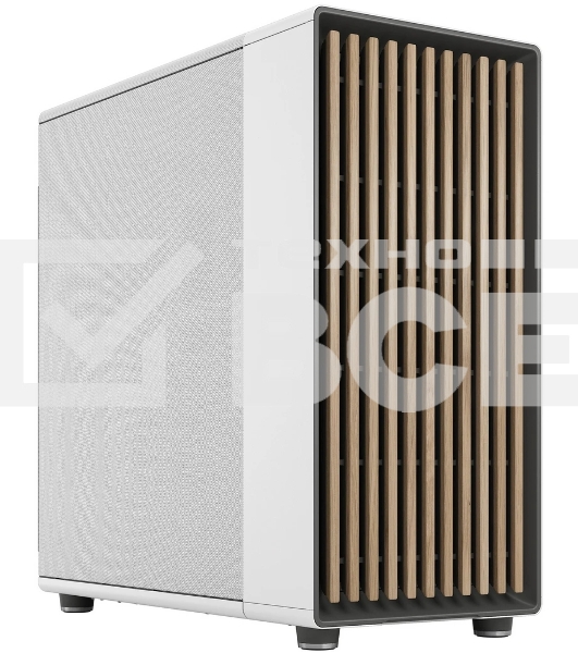Компьютерный корпус без блока питания Fractal Design North XL, Full-Tower, 3x140мм, 2xUSB-A 3.2 + 1xUSB 3.2 Type-C E-ATX, ATX, mATX, mITX Wood panel, Chalk белый
